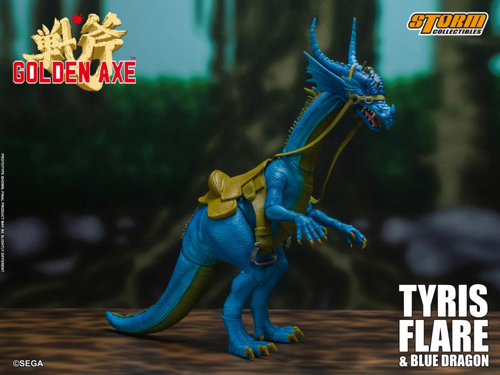 Tyris Flare and Blue Dragon 1:12 Scale Figure | Golden Axe | Storm Collectibles