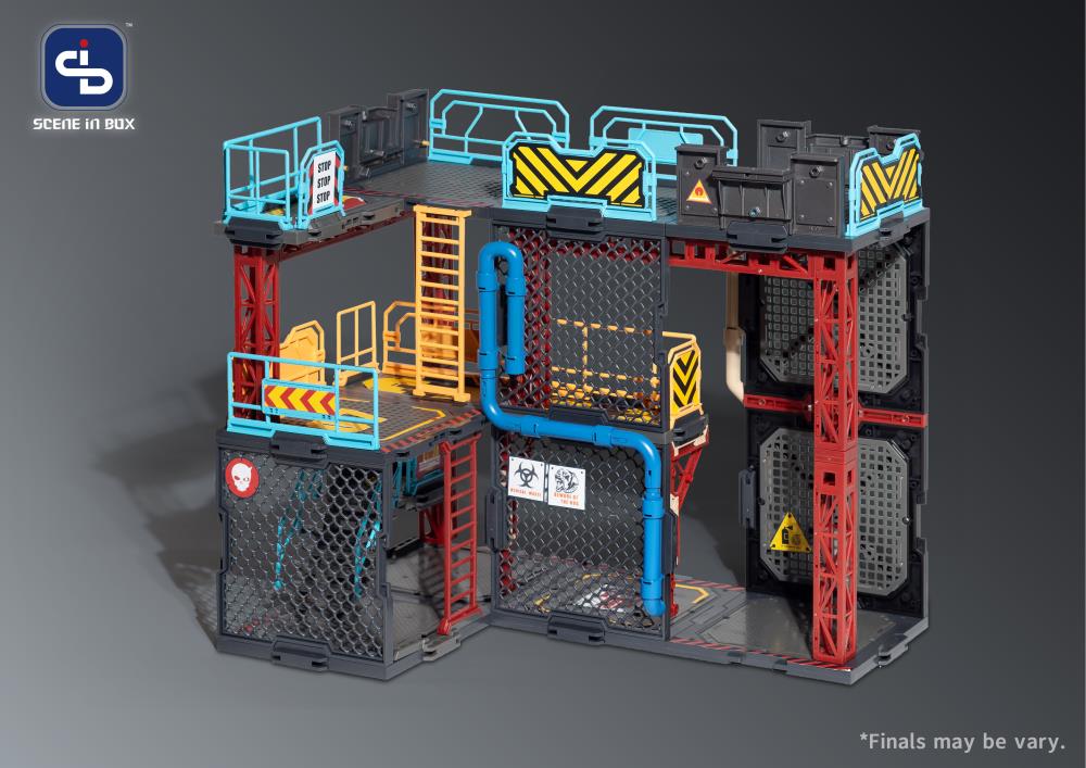 FRESH RETRO SIB (SCENE IN BOX) DIORAMA BUILDING SET: SIB05 IRON NET BASE TYPE A