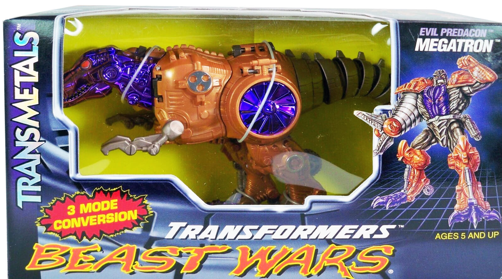 Megatron Mega Class Transformers Beast Wars Transmetals Hasbro