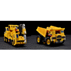 Make Toys - Giant - Set B - Crane & Dump Truck - Yellow Version