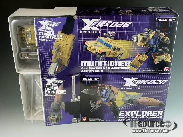 Fansproject Crossfire 02--XF-02 A+B - Munitioner & Explorer - MIB - 100% Complete