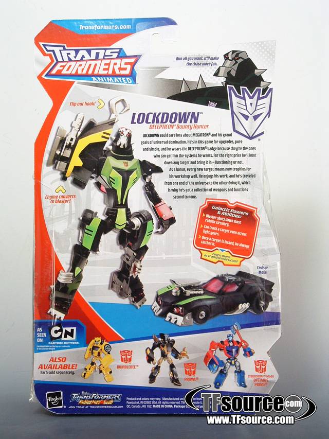 Deluxe Class Lockdown Transformers Animated Hasbro