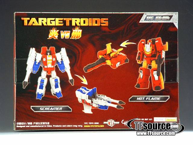Ex 004 Targetroids Hot Flame Vs Screamer Tfc Toys Tfsource