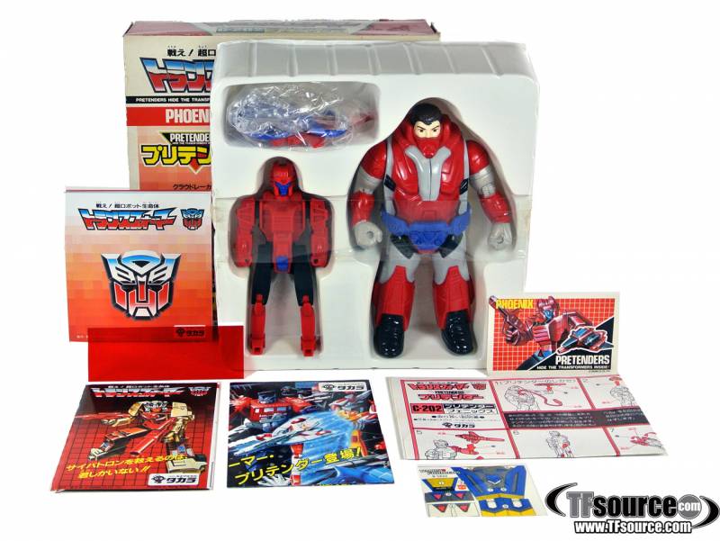 トランスフォーマー プリテンダー C202 フェニックス G1 クラウドバースト C-202 Cloudburst Phoenix | Vintage Japanese G1 Transformers | TFSource