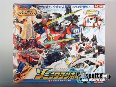 EX-02 Sonic Convoy Gifset Exclusive Leader Class | Transformers Galaxy Force Cybertron