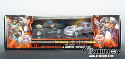Botcon OTFCC 2003 - Universe - Roulette and Shadow Striker - MIB