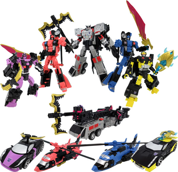 UWEX Megatronia Combiner Set of 5 Transformers Unite Warriors