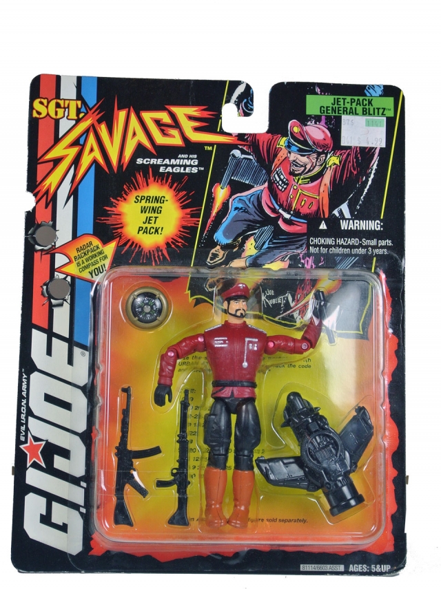 Jet-Pack General Blitz Sgt. Savage 3.75-Inch Scale | G.I. Joe A Real American Hero ARAH