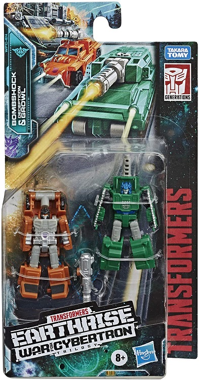 Transformers Earthrise WFC-E28 Military Patrol, 2 Micromaster Da 3,8 Cm, Bombshock E Growl