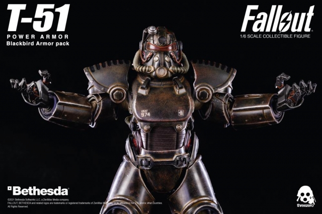 T 51 Blackbird 1 6 Scale Power Armor Pack Fallout Threezero
