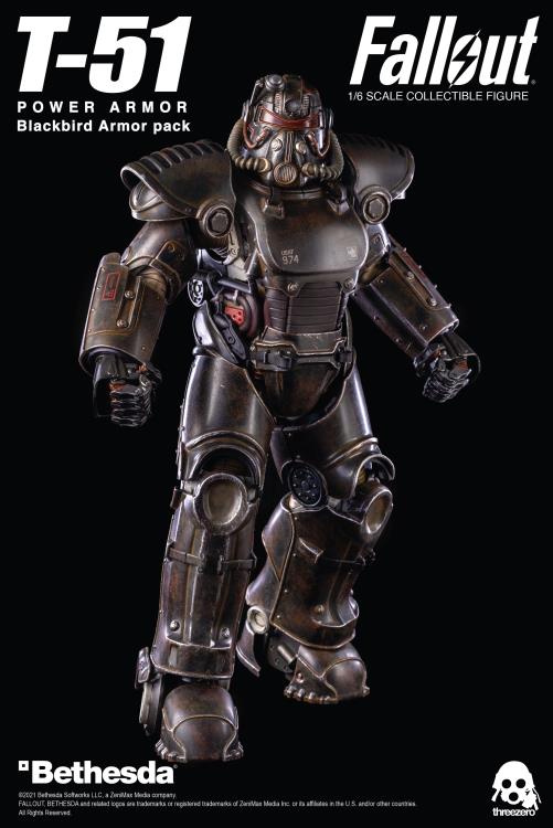 T 51 Blackbird 1 6 Scale Power Armor Pack Fallout Threezero