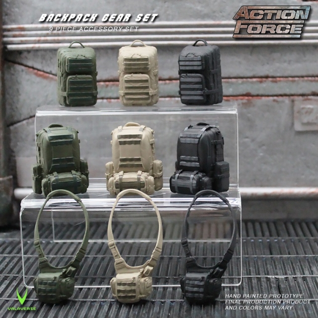 Backpack Gear Accessory Set 1/12 Scale | Action Force | Valaverse