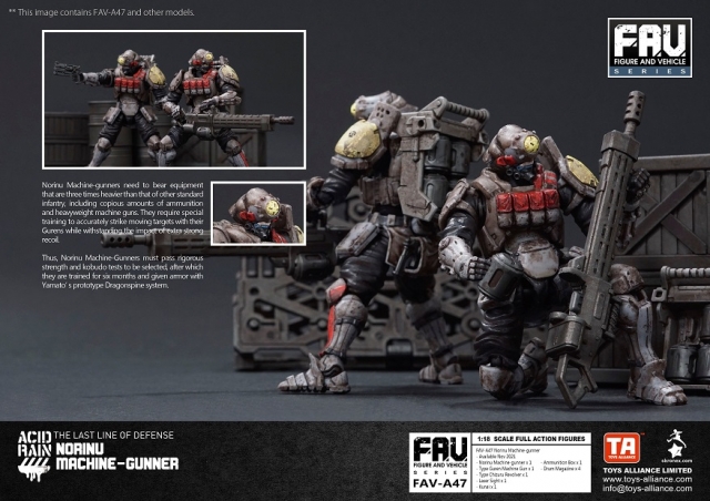 アシッドレイン FAV-A47 Norinu Machine-Gunner Acid Rain World FAV-A47 Norinu Machine-gunner Action Figure