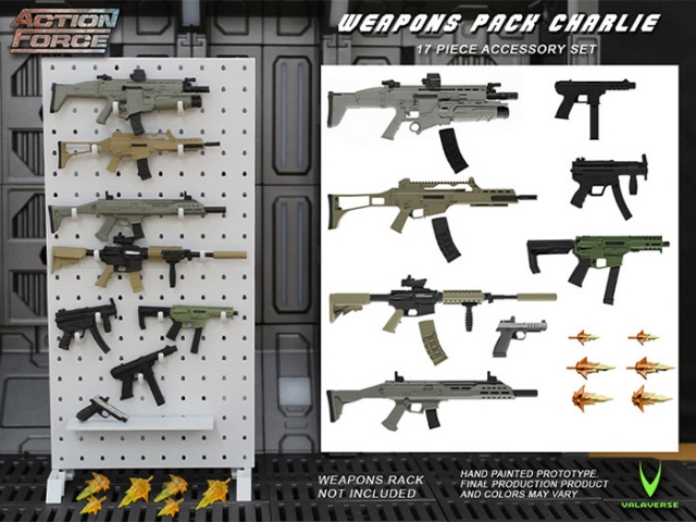 Weapons Pack Charlie Accessory Set 1/12 Scale | Action Force | Valaverse