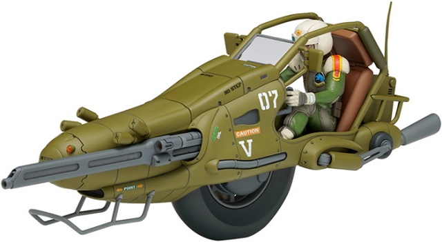 KM-013 Fighting Monobike Hound with Hiro 1/20 Scale Model Kit | The Venus Wars | Wace