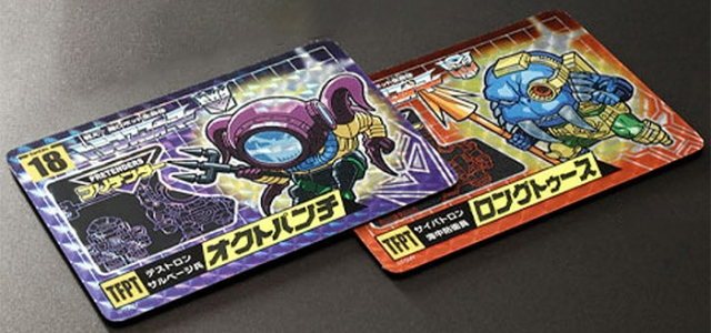 No.17 Octopunch and No.18 Longtooth Set of 2Â Limited Edition Character Cards | Transformers