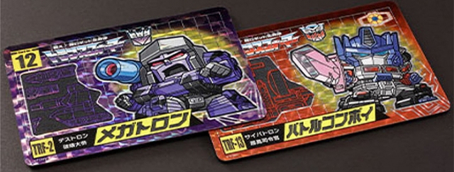 No.11 G2 Convoy Optimus and No.12 G2 Megatron Set of 2 Limited Edition Character Cards | Transformers