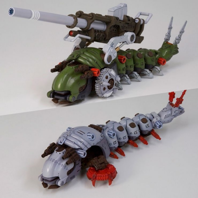 EMZ-15 Molga & Molga With Canory Unit Model Kit 1/72 Scale | Zoids Highend Master Model | Kotobukiya