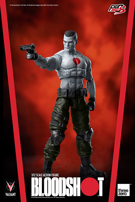 Threezero FigZero S Bloodshot - Action Figure In Scala 1/12 Da Collezione