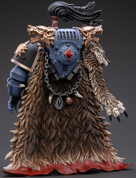 JoyToy Action Figure Space Wolves Ragnar Blackmane 13 Cm - Licenza Originale GW 40K, Kit Da Collezione In ABS/PVC, Altamente Dettagliato - 2