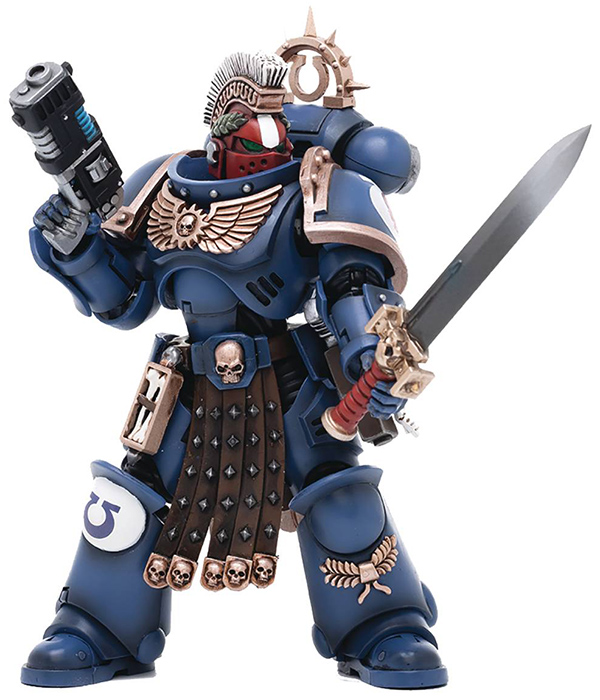 Ultramarines Veteran Sergeant Icastus 1/18 Scale | Warhammer 40K | Joy Toy