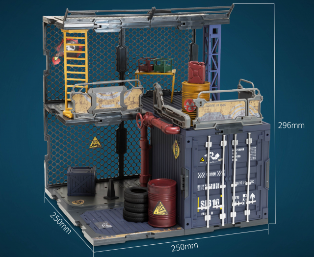 SIB10 Container Warehouse Diorama Building Set Scene in Box Fresh