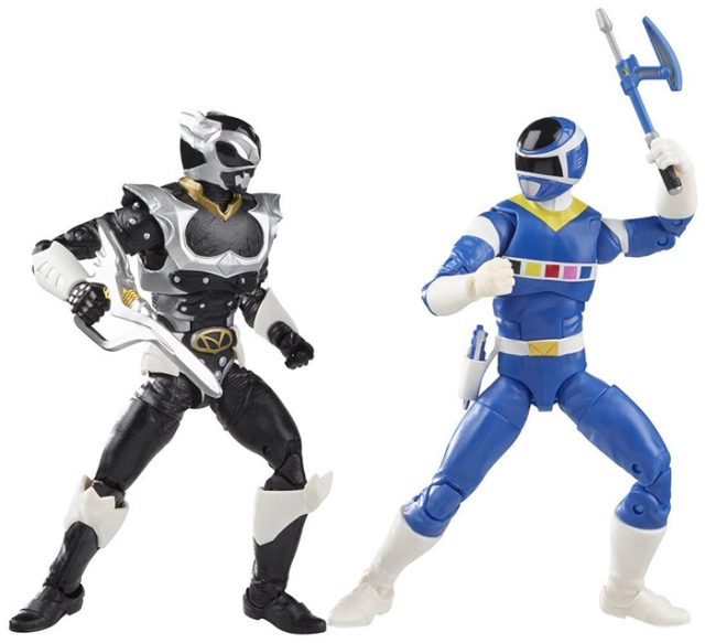 Blue Ranger Vs. Silver Psycho Battle Pack Lightning Collection | Mighty Morphin Power Rangers | Hasbro