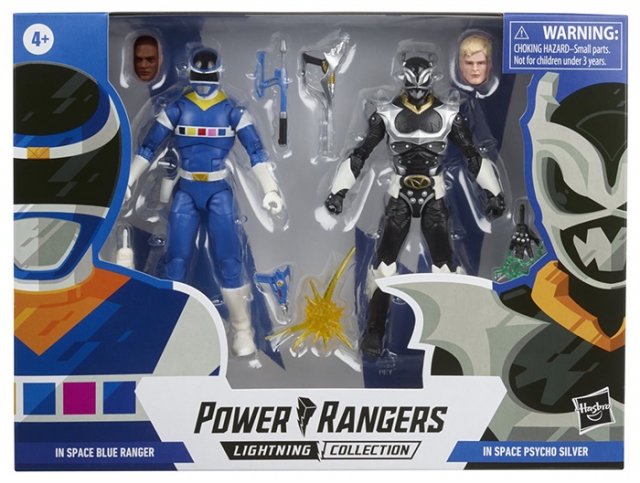Psycho Rangers Mmpr Rangers Blue Ranger vs. Silver Psycho Battle Pack Lightning Collection | Mighty ...