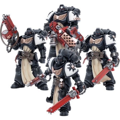 Black Templars Primaris Crusader Squad Set of 4 1/18 Scale | Warhammer 40K | Joy Toy