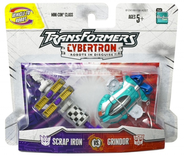 Scrap Iron vs Grindor Mini-con | Transformers Cybertron