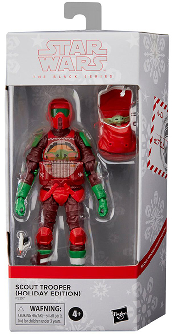 Hasbro Star Wars Black Series: Action Figure Scout Trooper (Holiday Edition) 15 Cm Con Grogu