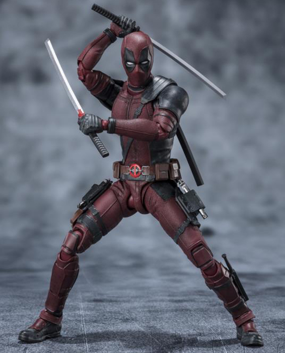Bandai S.H.Figuarts Deadpool 2 Action Figure Ufficiale, Collezionabile Con Accessori E Occhi Intercambiabili