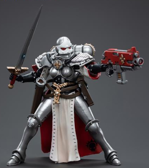 Warhammer 40k Action Figure 1/18 Adepta Sororitas Battle Sisters Order Of The Argent Shroud Sister Superior Evinka 11 Cm