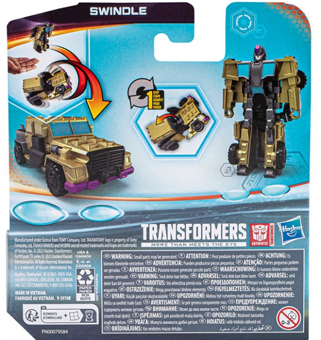 1 Step Flip Swindle Transformers Earthspark