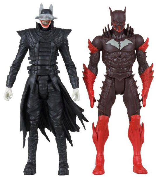 Batman Who Laughs and Red Death 3-inch Scale Two-Pack with Comic Book | Page Punchers | McFarlane Toys