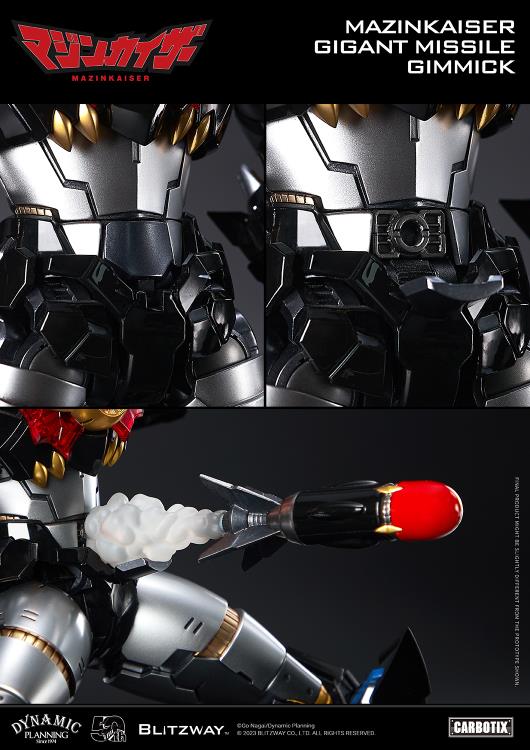 Blitzway Mazinkaiser Action Figure (CARBOTIX Series): Edizione 50° Anniversario Mazinger Z, 16.6 Cm, Con LED