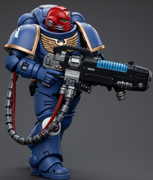 Joytoy Warhammer 40K - Ultramarines Hellblasters Sgt Ulaxes - Action Figure 1/18 AF - Collezionabile