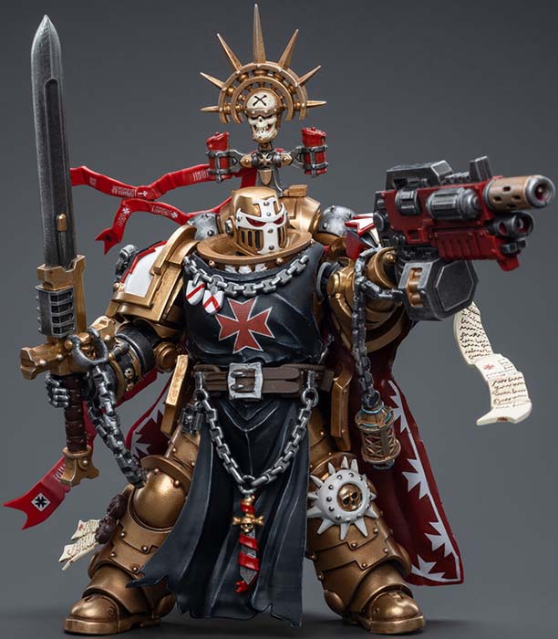 JOYTOY X Warhammer 40k: Al Maresciallo Helbrecht - Templari Neri - Miniatura 1/18 (5 Pollici) - Nuova