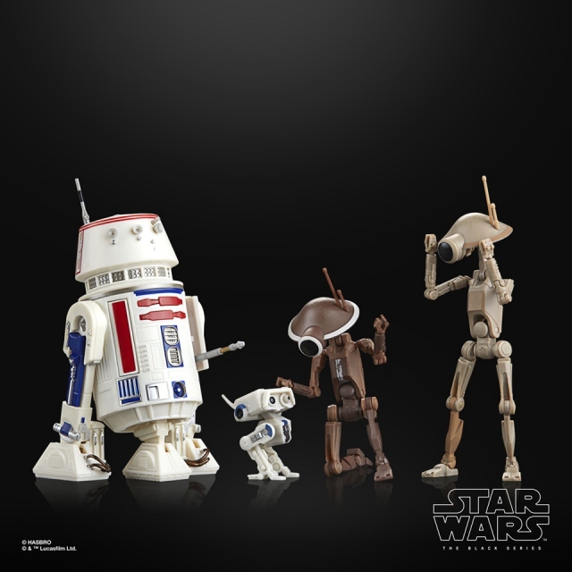 R5-D4, BD-72, and Pit Droids Set of 4 6-Inch Scale | The
