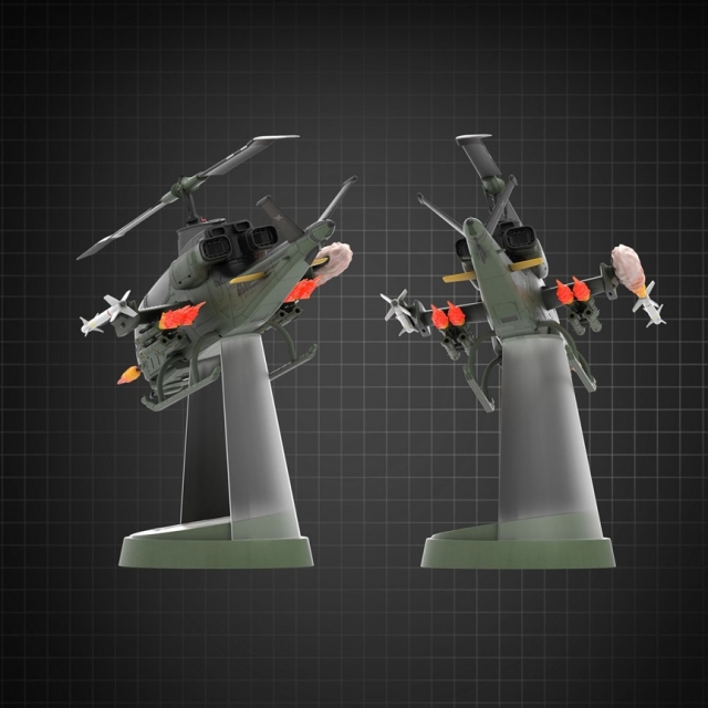G.I.JOE - 1983 - Assault Copter Dragonfly XH-1 & Wild Bill