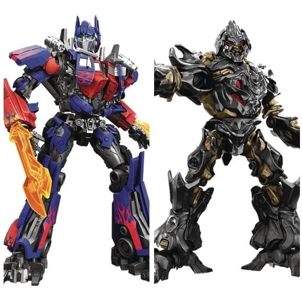 Optimus Prime EX and Megatron Frozen Armor Set of 2 Classic Class Model Kits | Transformers (2007) | Blokees