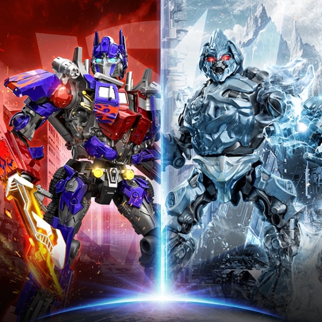 Optimus Prime EX and Megatron Frozen Armor Set of Classic Class