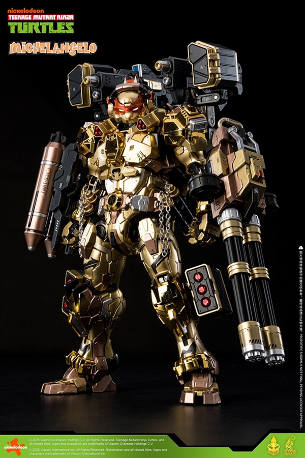 HB0092 Michelangelo Golden Version | Heat Boys TMNT Mecha Figure