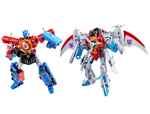 Optimus Prime and Starscream Set of 2 | Transformers Timelines Hearts of Steel | Hasbro, Takara Tomy