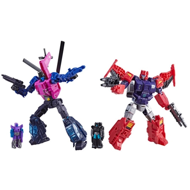 Topspin vs Spinister Set of 2 Deluxe Class | Transformers: Age of the Primes Wreck 'n Doom Collection | Hasbro, Takara Tomy