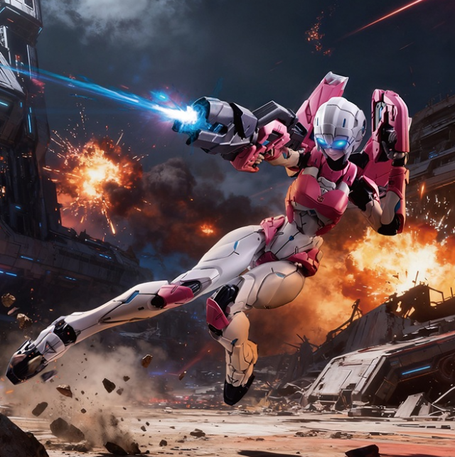 Arcee | Transformers Furai Action | Flame Toys