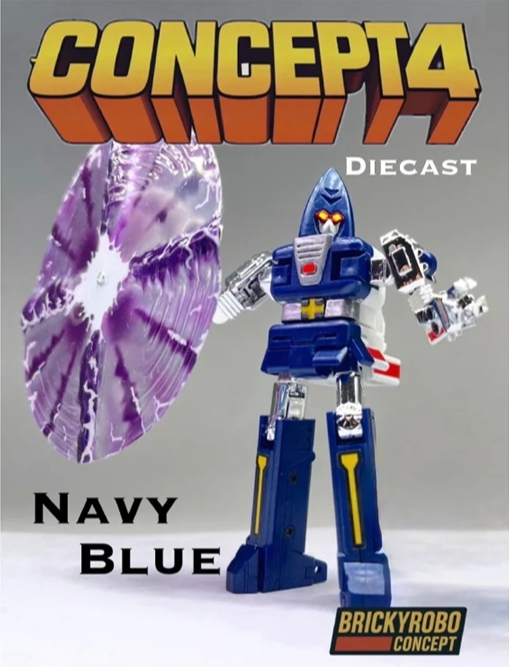 Concept 4 Navy Blue Version Die-Cast | BrickyRobo