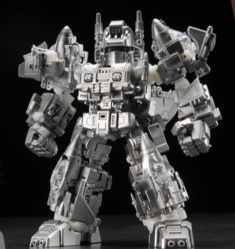 JGM-SKP04 Steel Kiddy Party Mini Brave Dual Charger and Combiner Set of 5 | Super Deformed | Laser Cat Toy