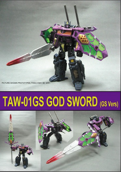 TAW-01GS TAW God Sword - Shattered Glass Version