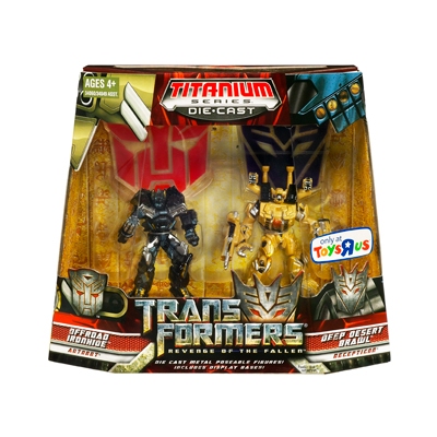 Offroad Ironhide and Deep Desert Brawl 2-Pack 3-Inch | Transformers Titanium Robot Masters